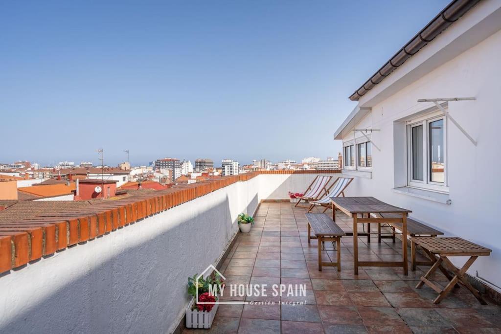 Myhousespain - Atico Con Gran Terraza En Хихон Экстерьер фото